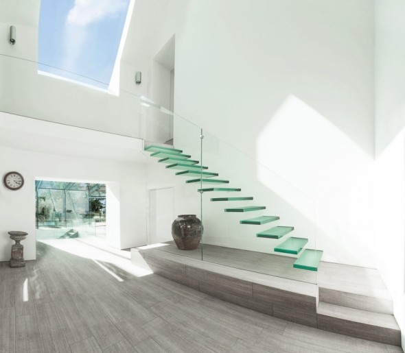 Floating Glass stairs